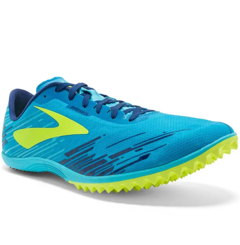Brooks Women's Mach 18 Spike - Blue/Yellow UK 7.5-2